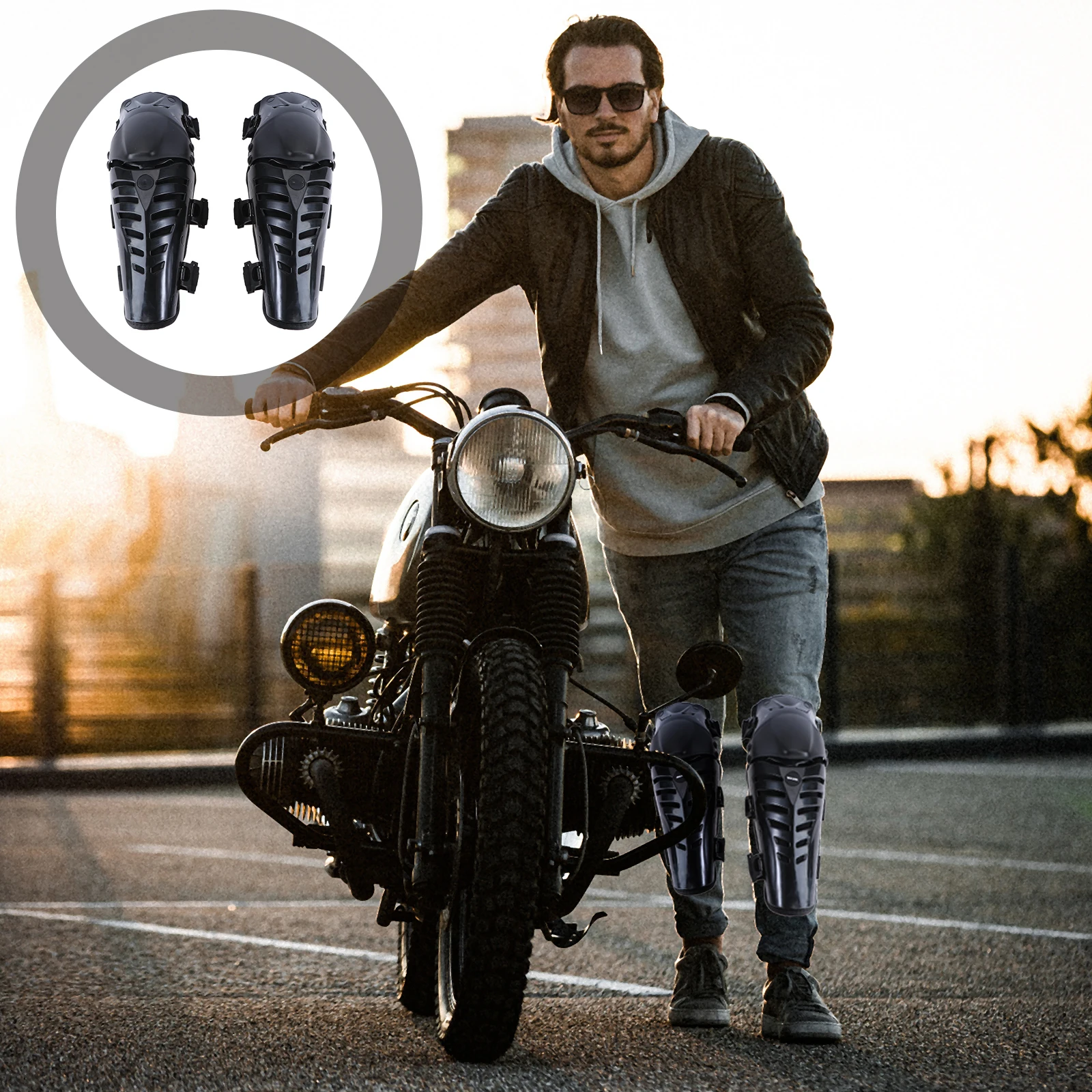 

Knee Protect Gear Outdoor Motorcycle Protector Sports Motocross Pad Motorbike Guard