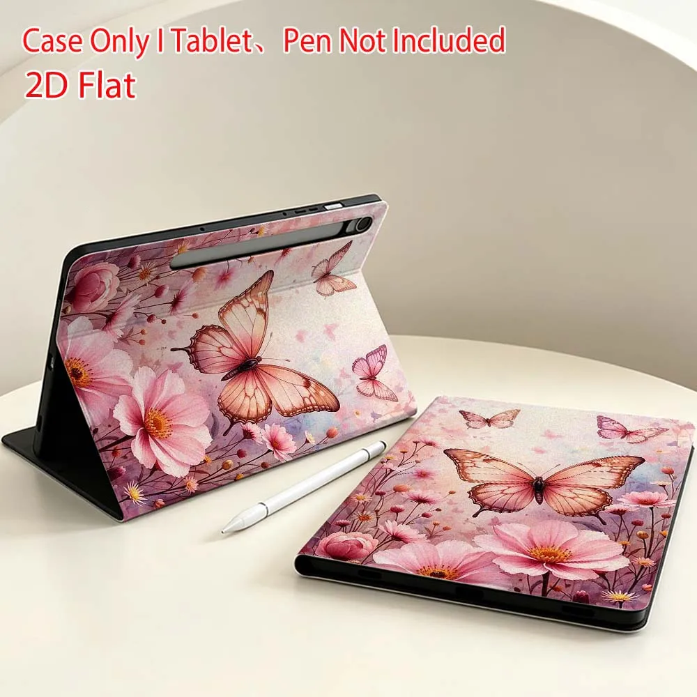 Beautiful Butterfly For Samsung Galaxy Tab S11 S10 S9 S8 S7 S6 A9 A8 A11 Lite FE Plus Pen Tray Tablet Case Soft