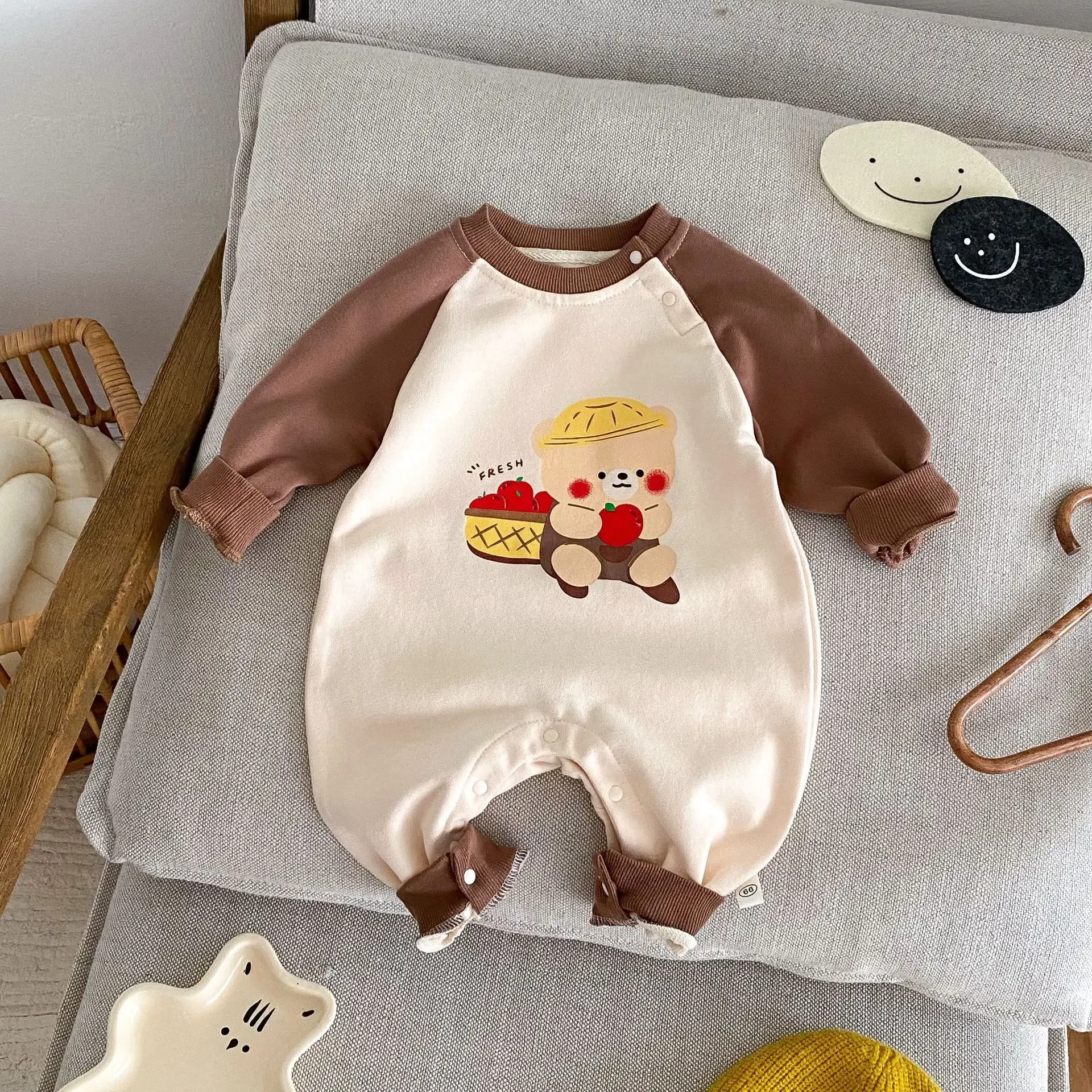 

Baby Cartoon Romper 0-2 Years Old Spring Korean Children's Clothing Boys and Girls Bear Clothes ropa para bebe