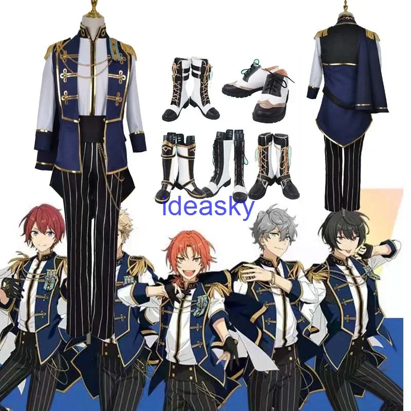 Ensemble Stars Trickstar cosplay costume Suou Tsukasa tsukinaga Leo Sen Izumi Sakuma Ritsu Narukami Arashi shoes boots wig men o