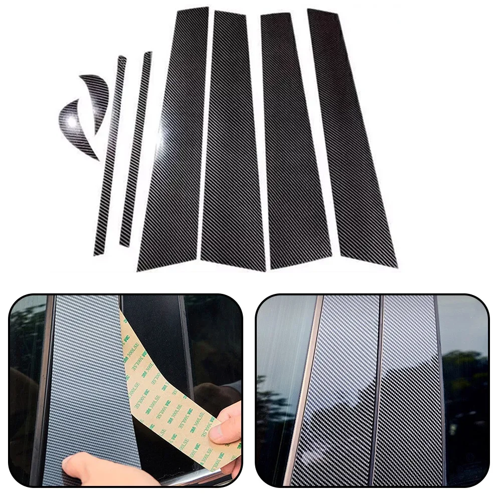 

Add a Touch of Sophistication to Your For Toyota For Camry 2018 2021 with Carbon Fiber Door Pillar Trim Set of 8