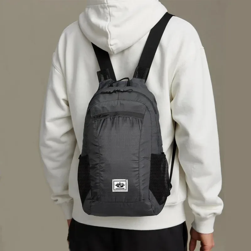 Sports Backpack, Foldable Storage Bag, Ultra Light Travel Bag, Portable, Waterproof, Large Capacity Outdoor Cycling Backpack