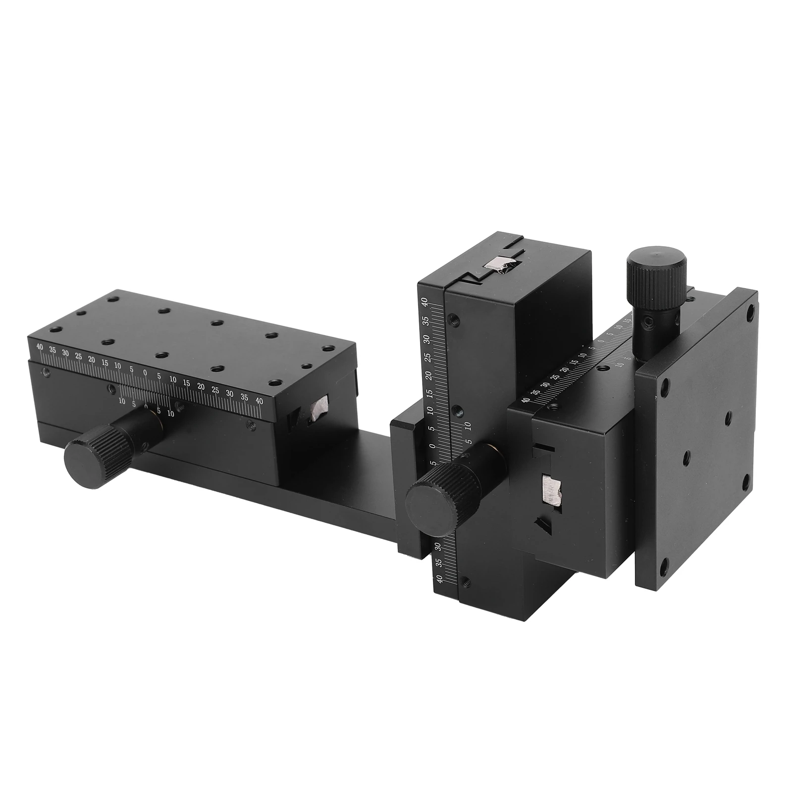 선형 변환 스테이지 수동 트리밍 XYZ 축 더브테일 홈 유형 장비용 고정밀 98N 하중 베어링