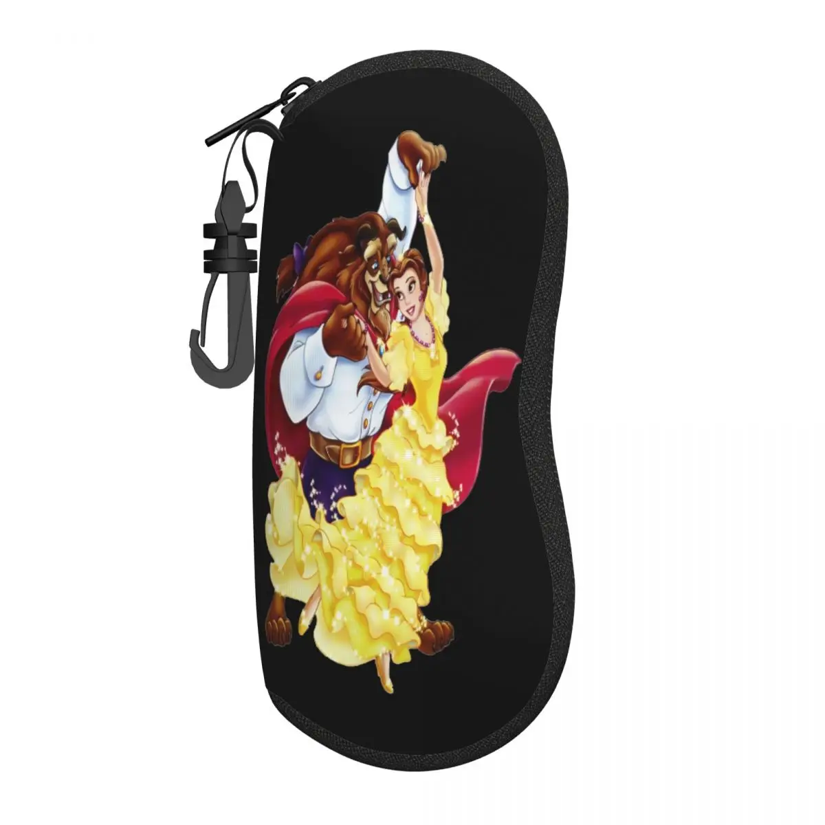 

Custom Beauty And The Beast Movie Eyeglass Glasses Case Women Men Soft Sunglasses Protective Bag