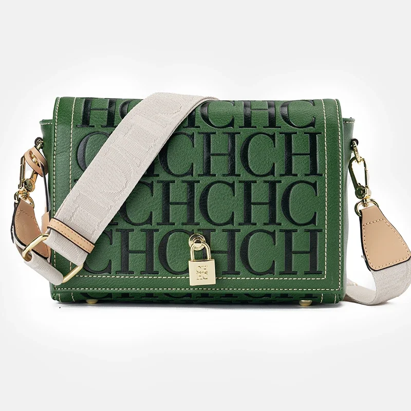 حقيبة كروس جديدة مطبوعة بحروف عالية الجودة ماركة نسائية عتيقة موضة أنيقة 2025 حقيبة للسيدات على الطراز الكلاسيكي