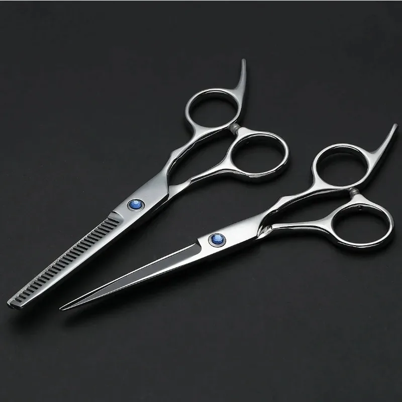 Hair Cutting Scissors Set for Barbers Stainless Steel Razor Edge Thinning Shears Hairdressing Texturizing Kit for Salons