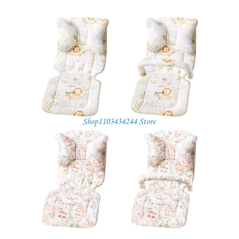 

Soft Cushion Breathable Pram Carriage Pad with with Pillow and Handrail Pad