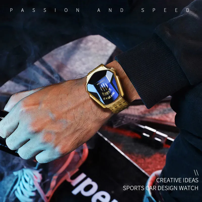 Men Wrist Watch Gold Luxury Brand Top Stainless Steel Band Fashion Quartz Watches for Men 2025 Relogio Masculino Male Clock