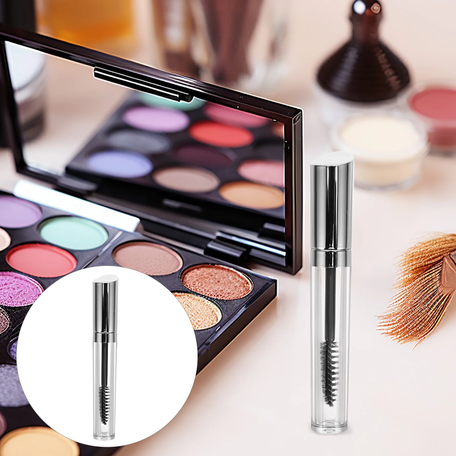 Empty Mascara Tube 3Ml Clear Reusable Plastic Container For Eyelash Growth Oil Refillable Travel Portable Lash Bottle