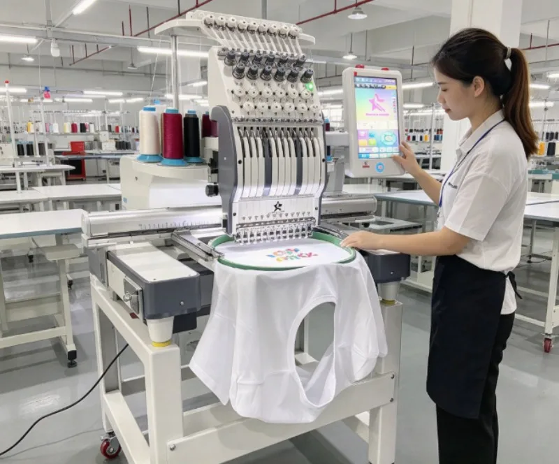 Versatile Single Head Embroidery Machine With 15 Needles And Large Hoop For Sample Making And Custom Orders Indonesia