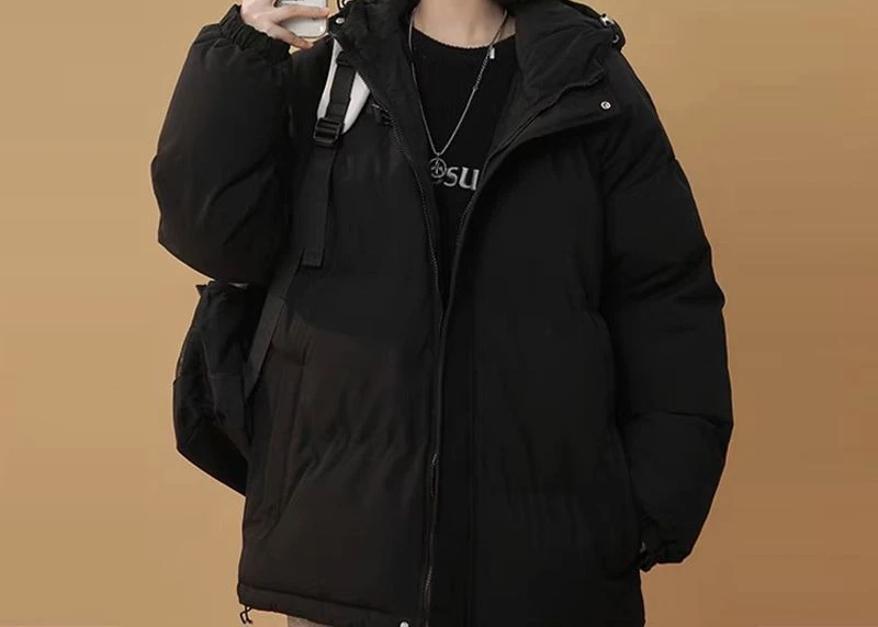 Cotton Jacket Women's Winter New Style Thick and Warm Hooded Bread Jacket Loose Fit