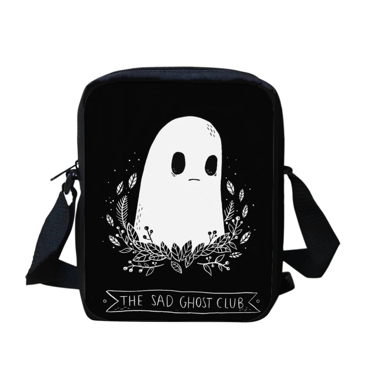 Small Capacity School Bag for Kids Fashion New Halloween Spooky Pumpkin Print Crossbody Bags Casual Party Travel Messenger Bag