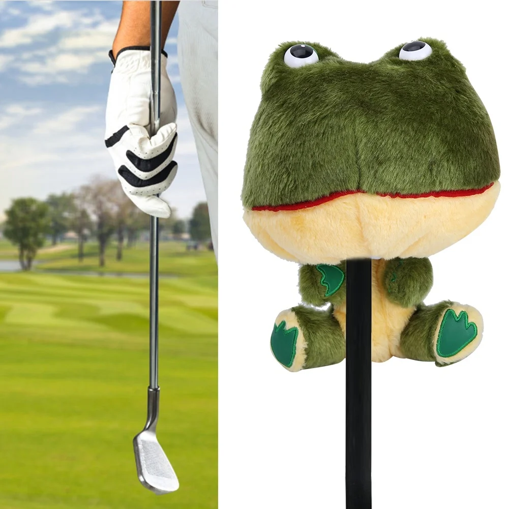 1 pcs Plush Golf Head Covers Club Protective Driver Headcover Frog Shape