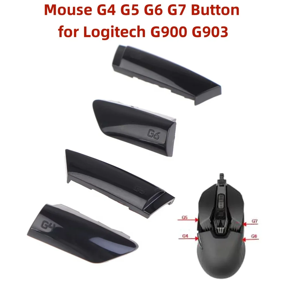 

Mouse Side Keys Side Buttons G4 G5 G6 G7 for Logitech G900 G903 Wireless Gaming Mouse Repair Parts Replacement Parts