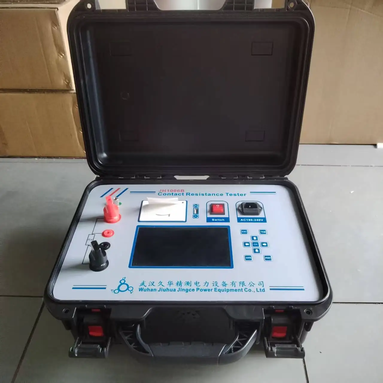 

100A/200A 0-80mΩ Digital Microohm Meter Transformer Switch Circuit Breaker Multimeter Loop Contact Resistance Tester Detecter