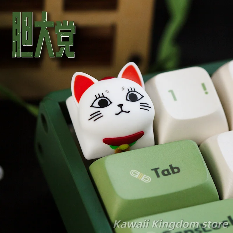 DAN DA DAN Cosplay Anime Keycaps Resin Material for Mechanical Keyboard Accessories Handmade Key Caps