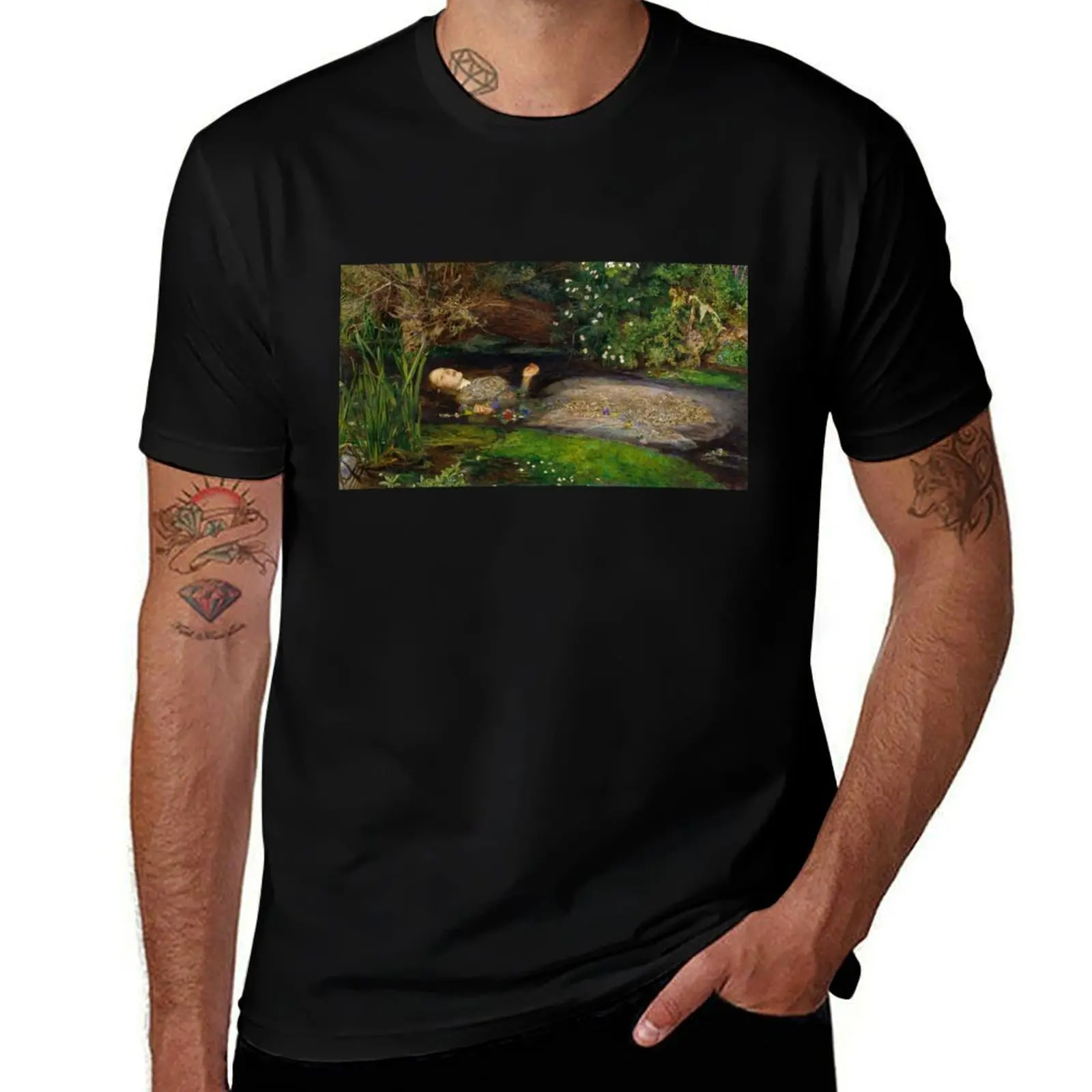 

Ophelia by John Everett Millais T-Shirt mens graphic t shirts anime t shirts for man T-Shirt