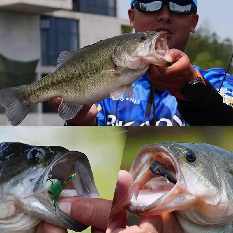 RIKAON Finesse Frog 3.8cm 3.6g 4pcs/pack Floating Soft Bait Water Surface Supercast Simulation Frog Artificial Crap Fishing Bait