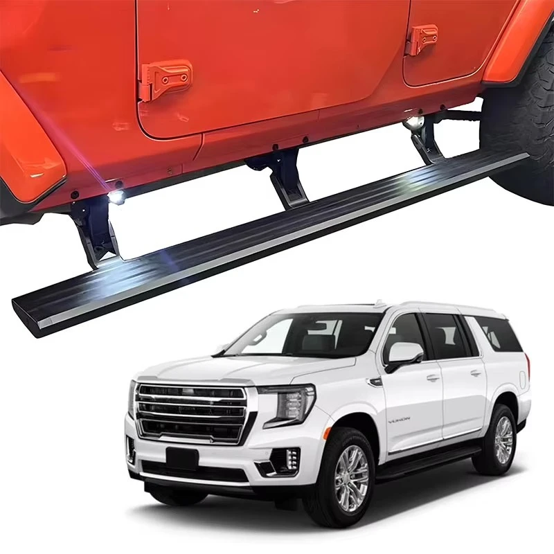 

Automatic Electric Power White LED Light Side Step Running Board for Yukon 2021+