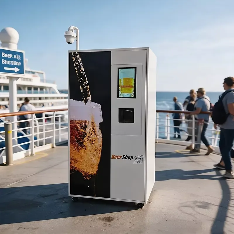 for Freestanding Single Tap Self Service Draft Beer Convenience Store Kiosk Compressor Cooling Auto Clean Function Vending