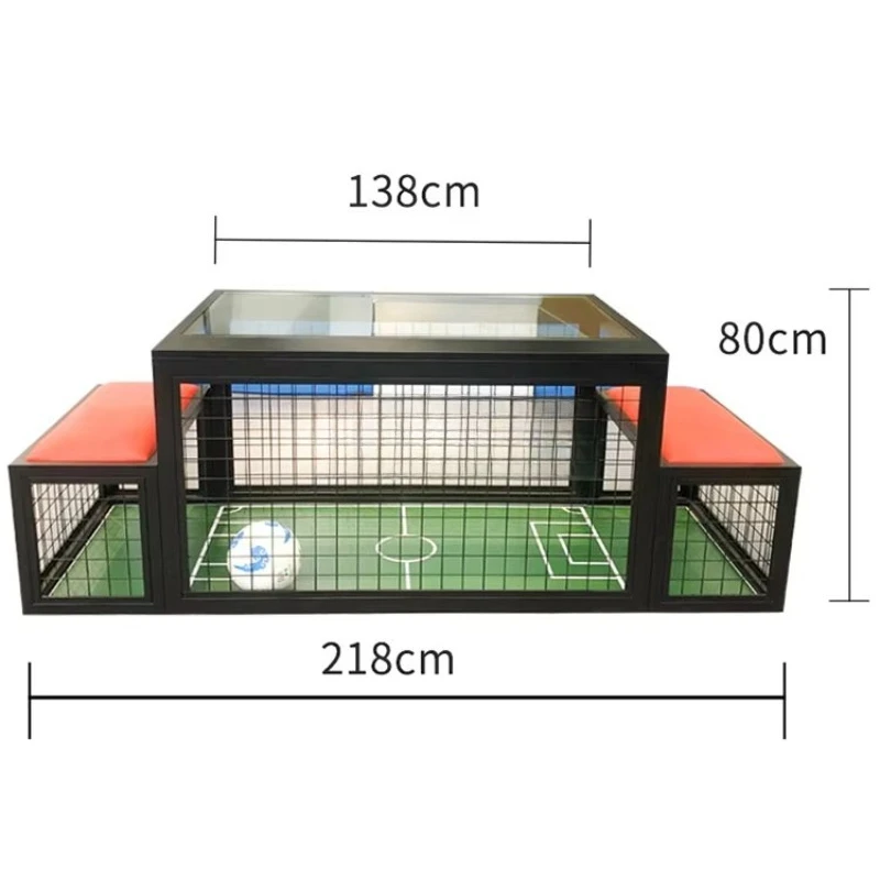 Portable and lightweight tabletop football with easy assembly, bench for competition, suitable for adults and children