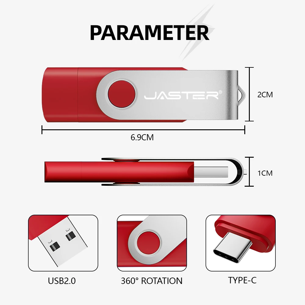 TYPE-C USB-накопитель Красный USB-накопитель 128 ГБ OTG Подарите брелок-ручка Высокоскоростной флэш-накопитель для мобильного телефона 32 ГБ 64 ГБ