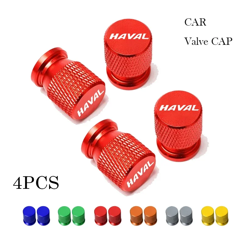 4PCS For HAVAL H2 H6 H7 H8 H9 H2S M6 C50 Auto Accessories Car Wheel Tire Valve Caps Tyre Stem Covers Airdust Waterproof
