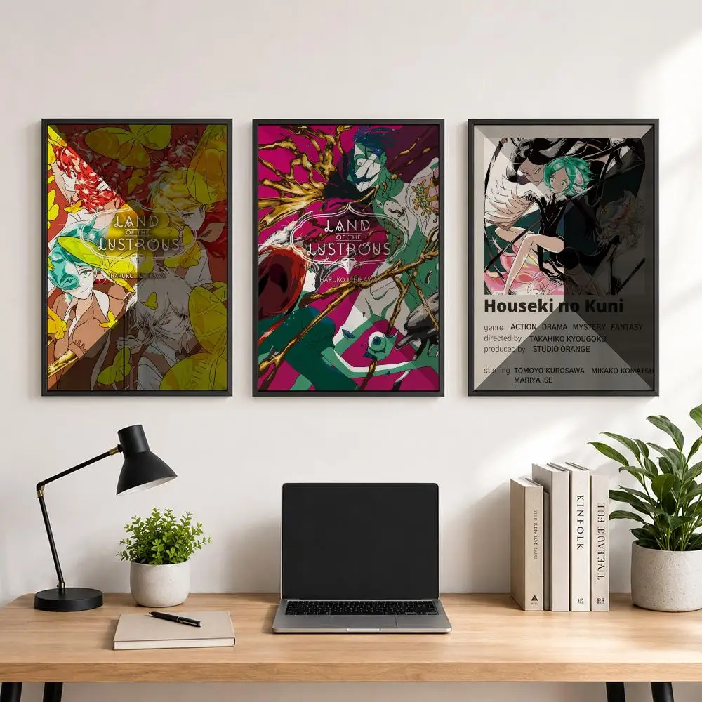 anime Land of the Lustrous Poster Poster, Wall Decor Art Print, Abstract Wall Decor Art Print for Living Room