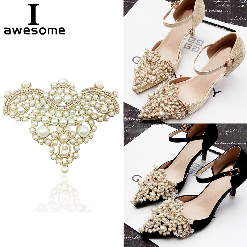 

1pcs Crown Bridal Wedding Party Shoes Accessories For high Heels Sandals Boots DIY Manual Rhinestone Decorations Shoe's flower