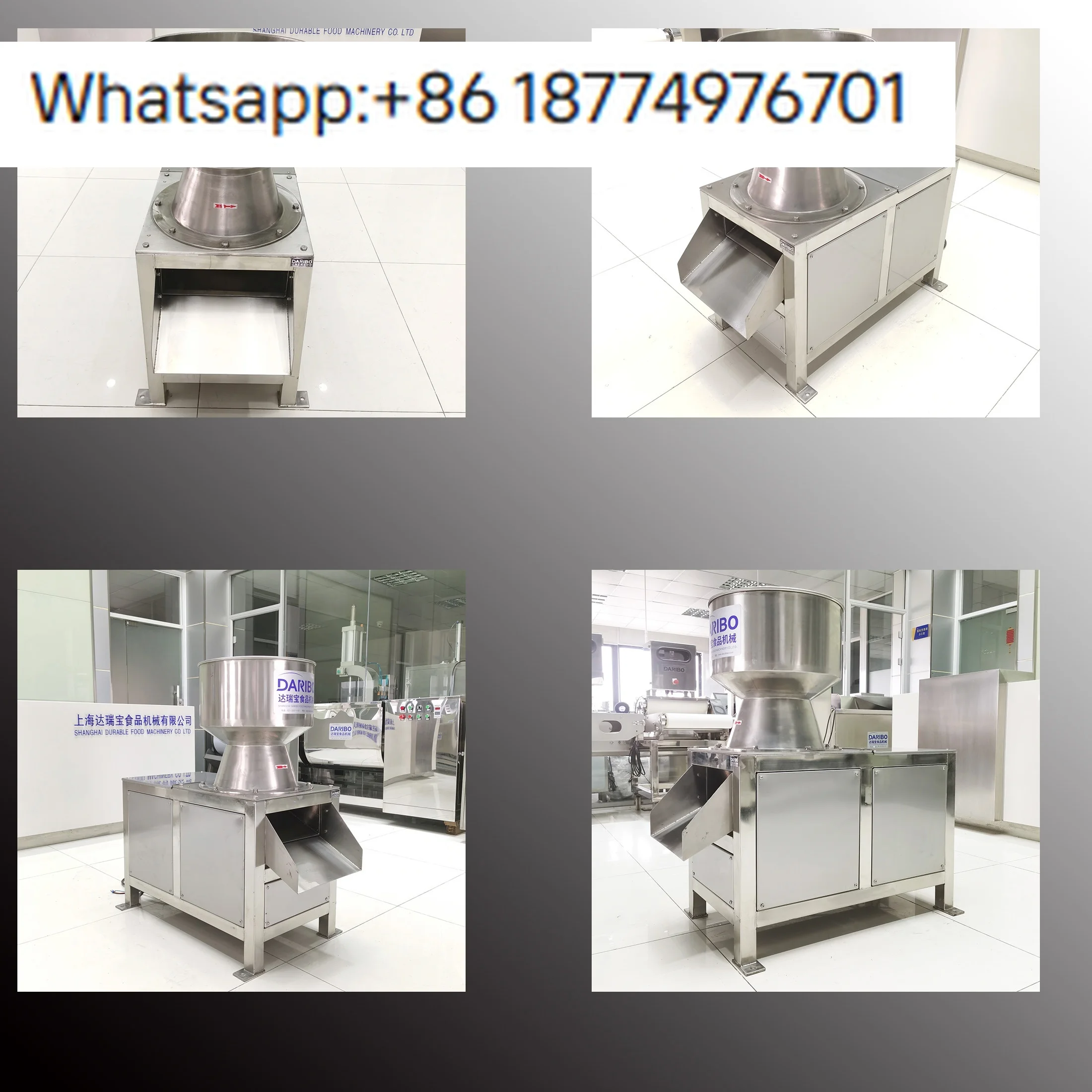 Máquina para Moler Salsa de Tomate Daribo DRB-MN130 200-500kg/h | Herramientas para pasta de frijol rojo y molinillo de puré de jengibre