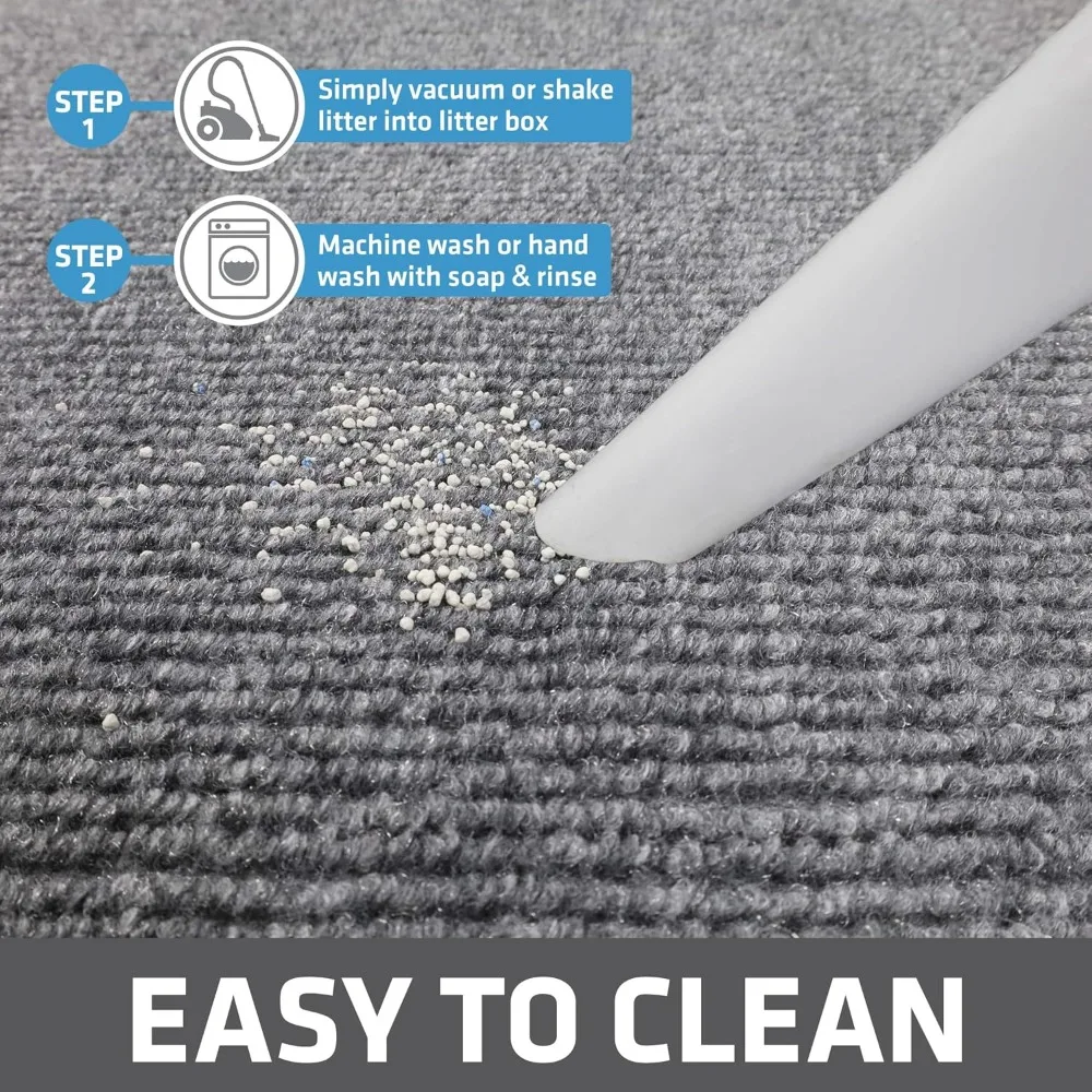 Cat Litter Box Mat - Waterproof, Absorbent, Soft, Jumbo XXL Size, Protects Floors view 5