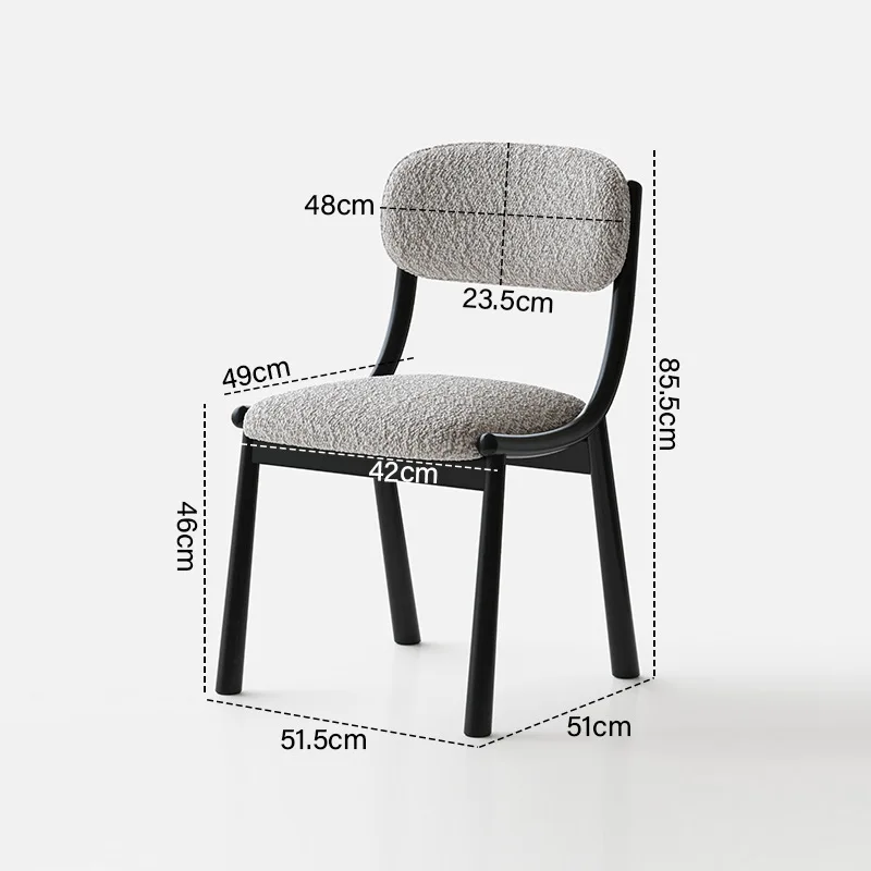 كرسي طعام من الخشب الصلب البسيط، كرسي منزلي فاخر، كرسي مكياج جديد عتيق #5