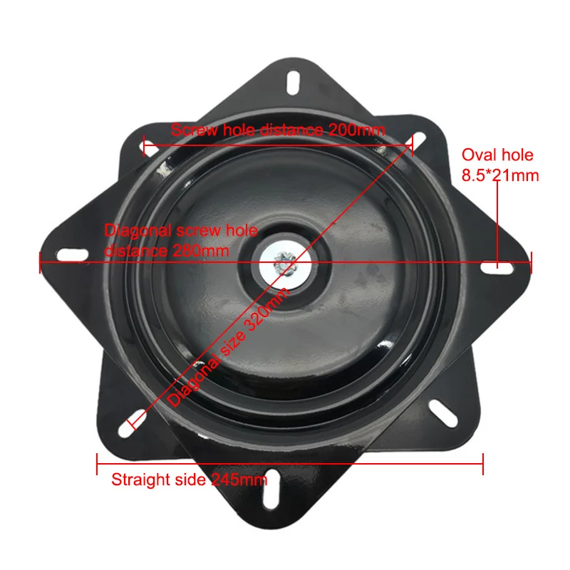 

10 Inch Heavy Duty Swivel Plate Lazy Susans Bearing Turntable 360 Degrees Rotating Furniture Hardware Accessories Seat Swivel