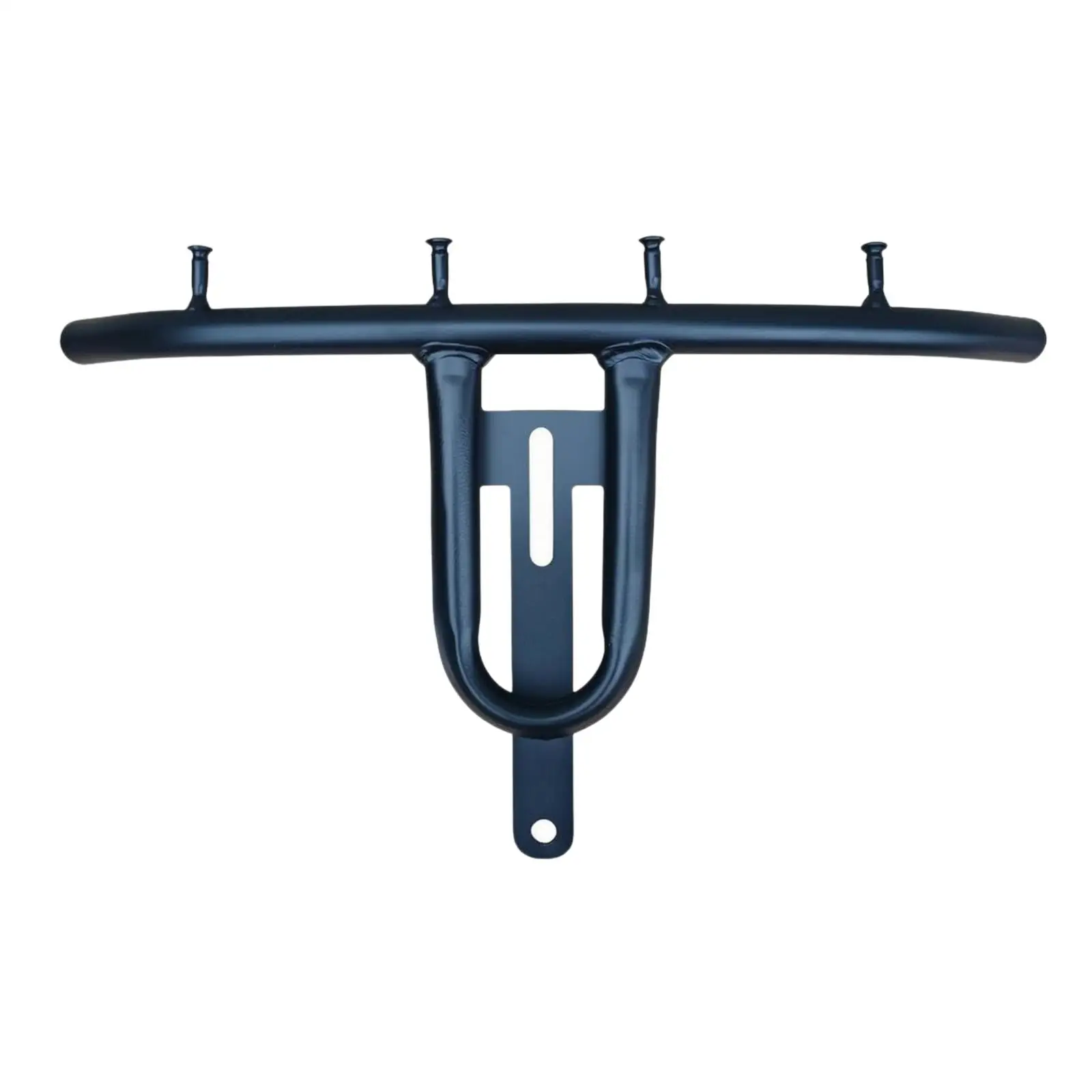 Alloy Front Electric Bicycle Hook with 4 Raised Hooks Screw-Fixed Tubular Bar Bike Hook with Slotted Mounting Plate for Riders,