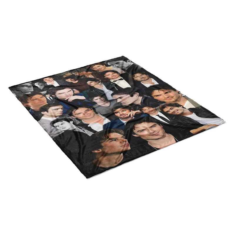 Aertemisi Ian Somerhalder Photo Collage Pet Blanket for Small Medium Large Dog Cat Puppy Kitten Couch Sofa Bed Decor