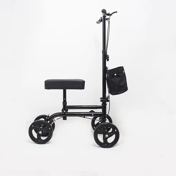 knee walker for adults for foot surgery knee Walker scooter all terrain A folding adult walking scooter on the lap