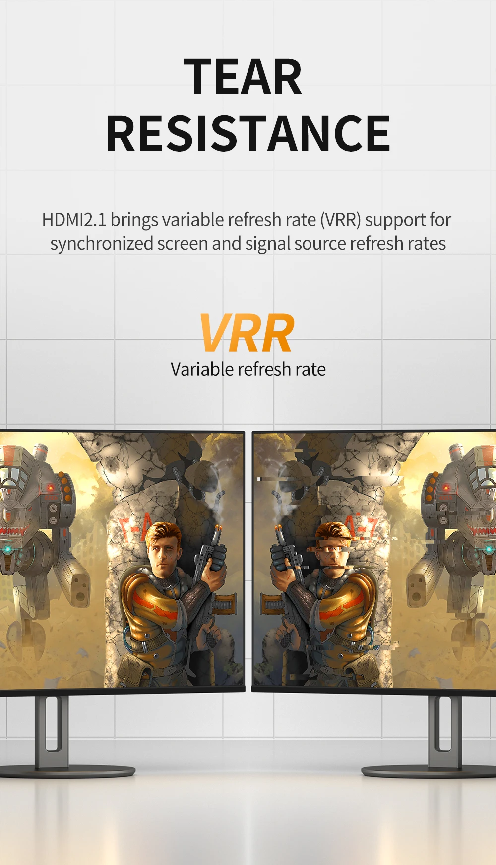 8K HDMI 2.1 Kabel 4K@120Hz 8K@60Hz 48Gbps EARC ARC HDCP Ultra High Speed HDR für RTX Videokabel PC Laptop Projektor HD TV PS5 – Detail 8