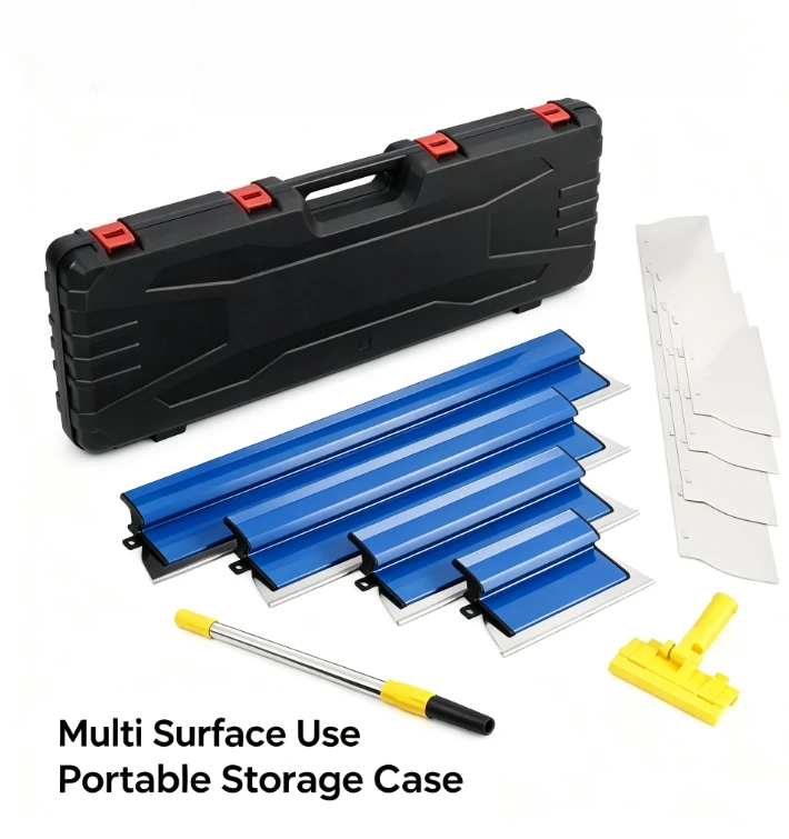 5pcs Putty Knife Set 15-80cm Flexible Blade Drywall Skimming Spatula Joint Taping Tool Plastering Finishing Scraper Painting
