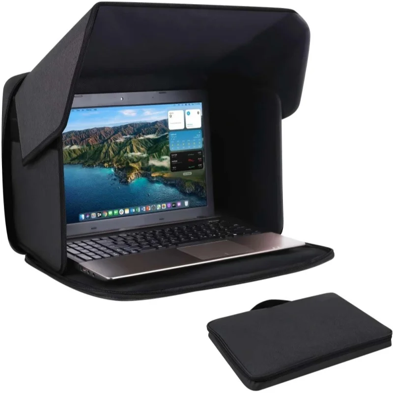 Outdoor Laptop Sunshade, Privacy Screen, Foldable Portable Laptop Case|Laptop Sun Protection Portable| Foldable Shield Cover