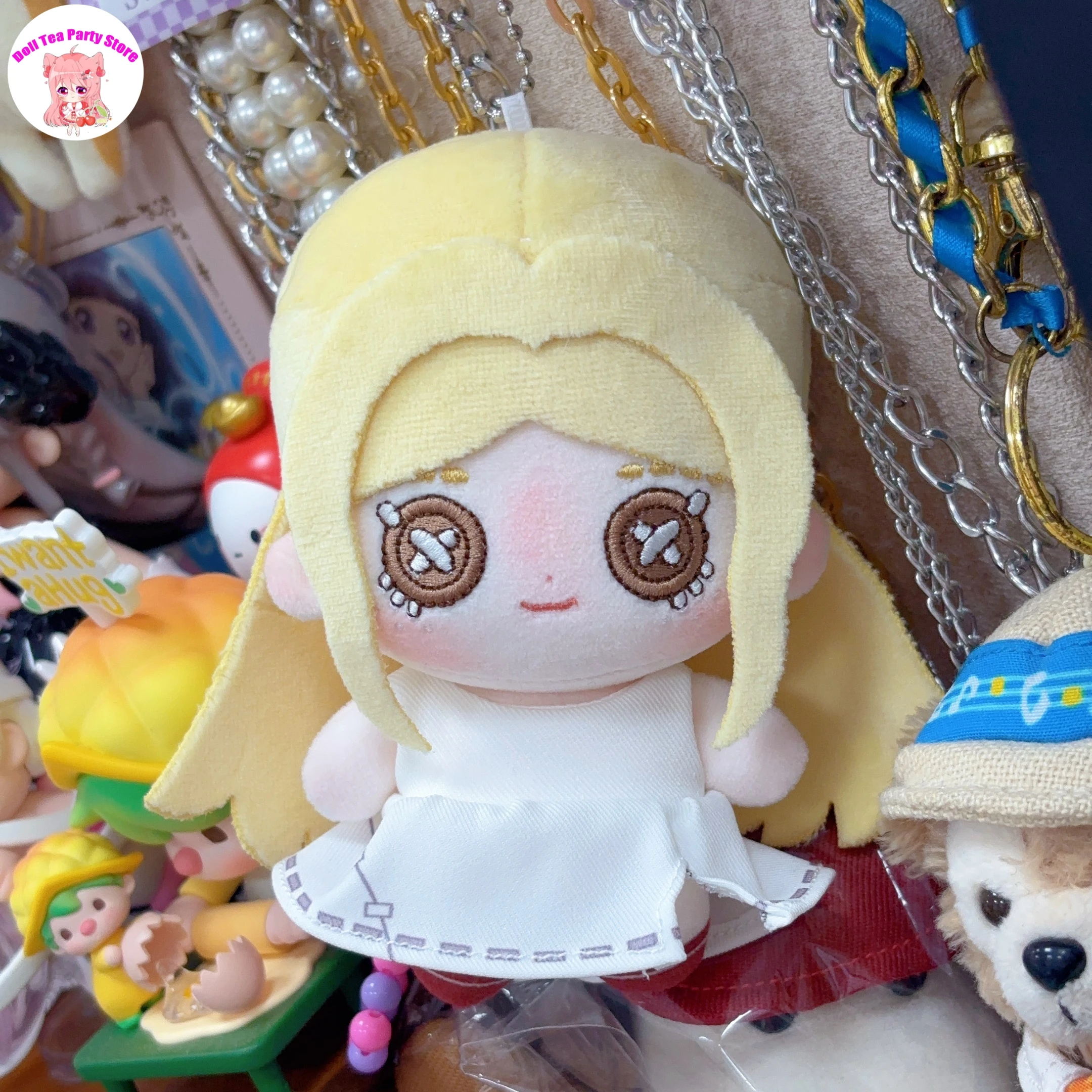 

Периферийные устройства серии Identity V, Алиса, маленькая девочка, косплей, 10 см, кукла, игра, мультяшная плюшевая морская звезда, очаровательный кулон, игрушки, подарок