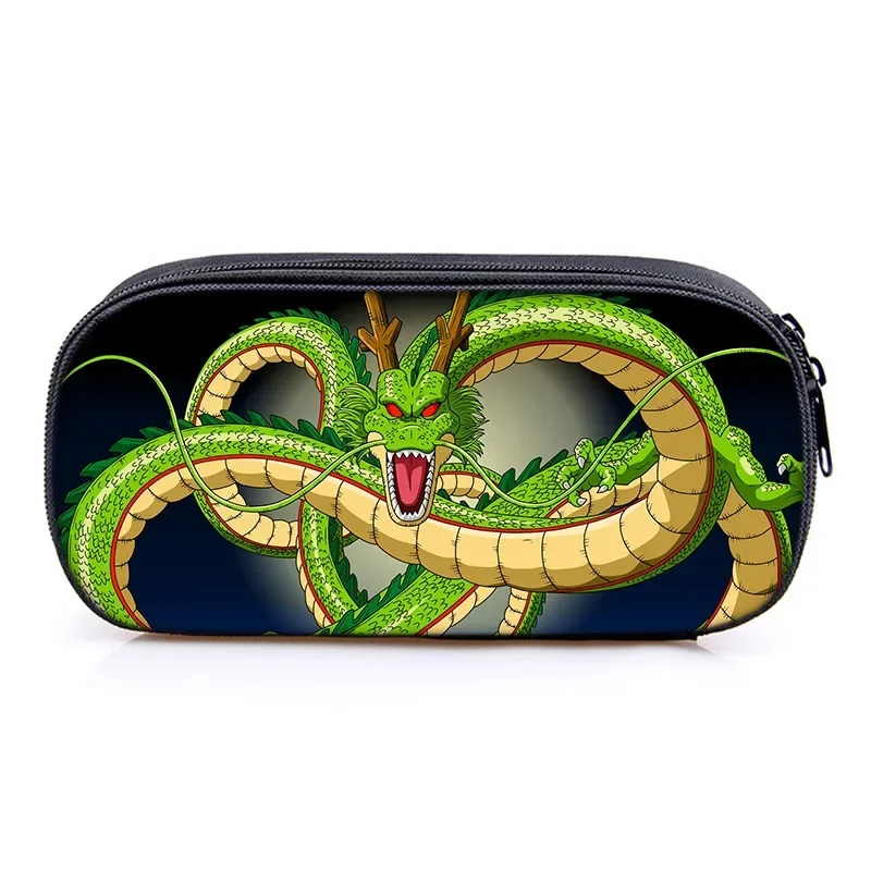 Dragon ball son goku grande capacidade lápis caso material escolar casos de lápis saco de armazenamento de mesa de escritório estudantes crianças caneta caso sacos