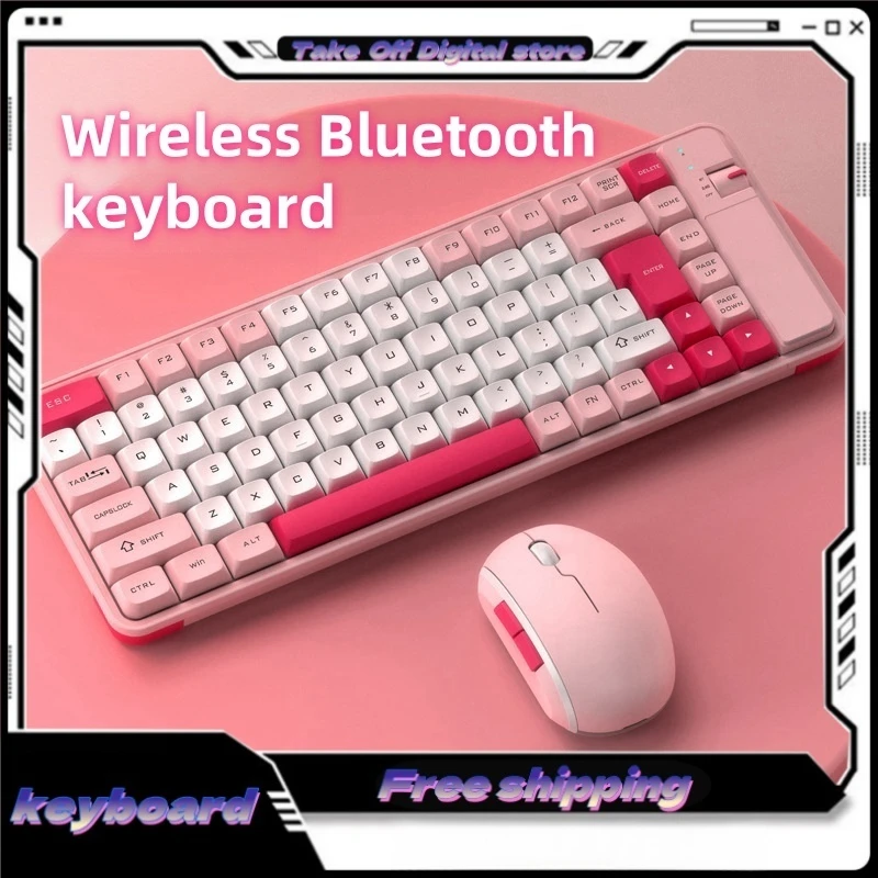 Office Games Mechanical Keyboards Bluetooth Wireless Connections Desktop Laptops Tablets Universal86 Key Support Various Systems