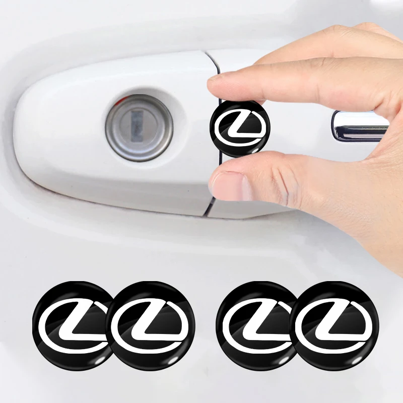 15mm Car keychain sticker door keychain sticker central control sticker For Lexus ES300 RX330 RX300 GS300 IS250 CT200h NX RX