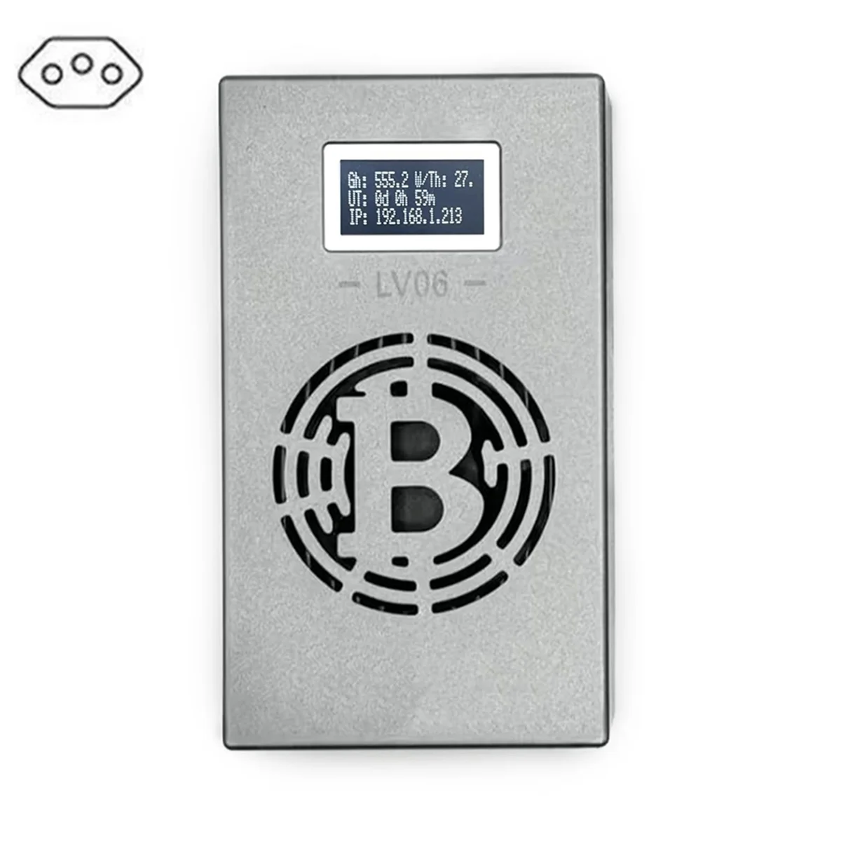 Hot Sale Bitcoin Lucky Miner LV06 Silent Miner Machine BTC Miner 500GH/S Hashrate Crypto Mining Machine Lottery Miner BR Plug