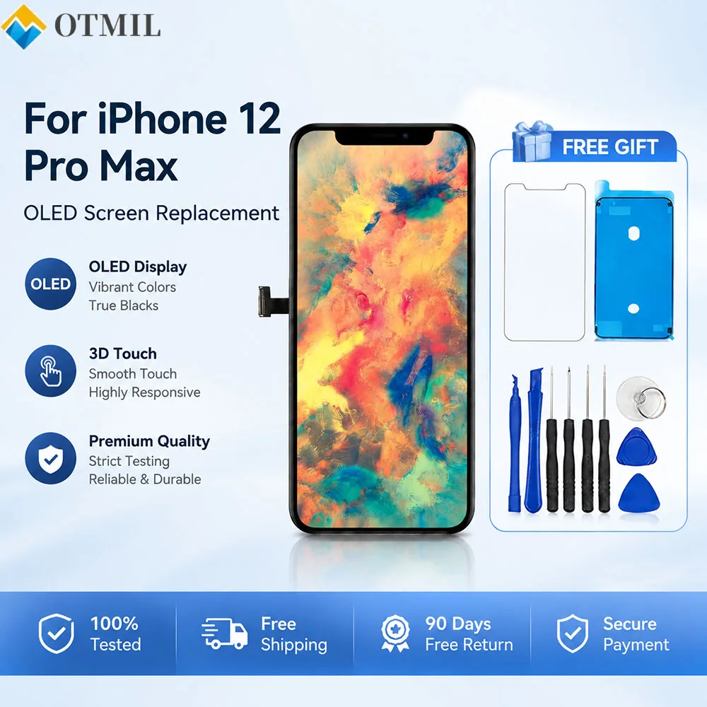 Incell OLED Display Lcd For Iphone 12 Pro Max 12 Promax A2411 Touch Screen Digitizer Assembly Replacement Screen Repair Parts