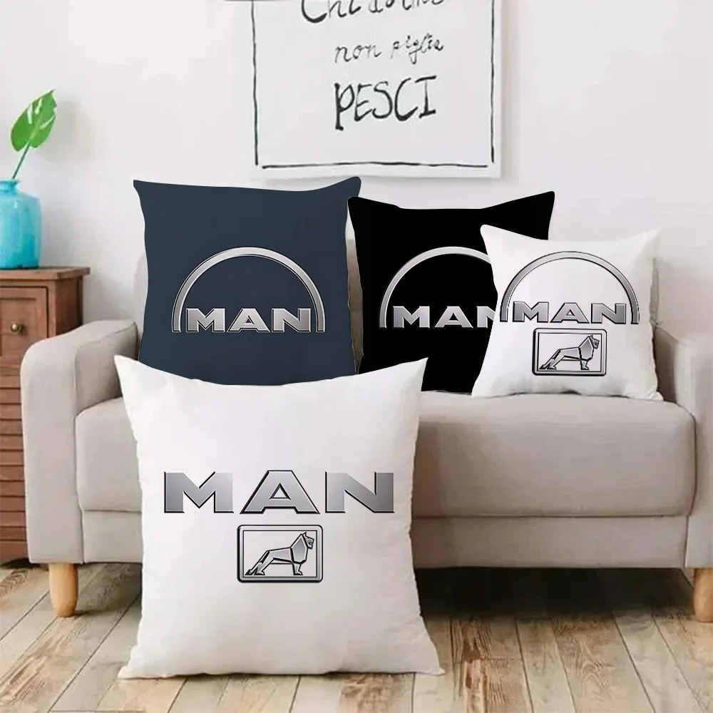 M-ManS T-TruckS SJ-488 Pillow Covers Cartoon Sofa Decorative Home Double-sided Printing Short Plush Cute Cushion Cover