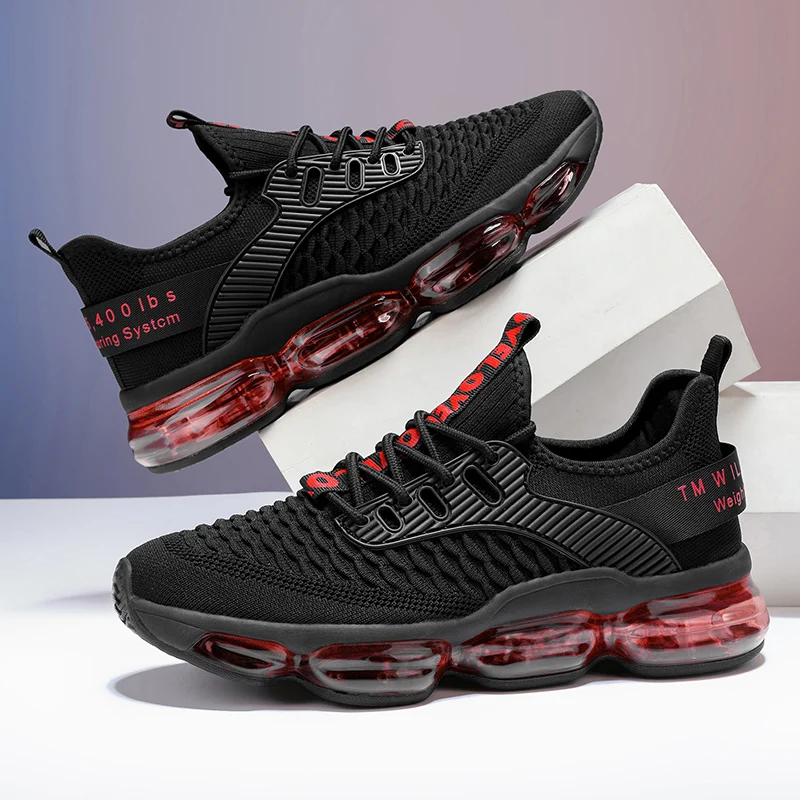 

Men's Air Cushion Race Running Shoes Four Seasons New Breathable Light casual Sports Shoes Student Outdoor Speed Running Shoes