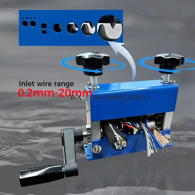 Wmwmnu Professional Manual Wire Stripper Tool Handheld Portable Cable Stripper for 0.2-20MM Wires