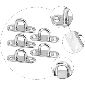 Heavy Duty Duty Stainless Steel hooks, wall assembly, u, boat, ceiling hanger, ring, garage, network, form D, stainless pillow, 1 pc, 5pcs 10 Main Sales Support TV ceiling - №7