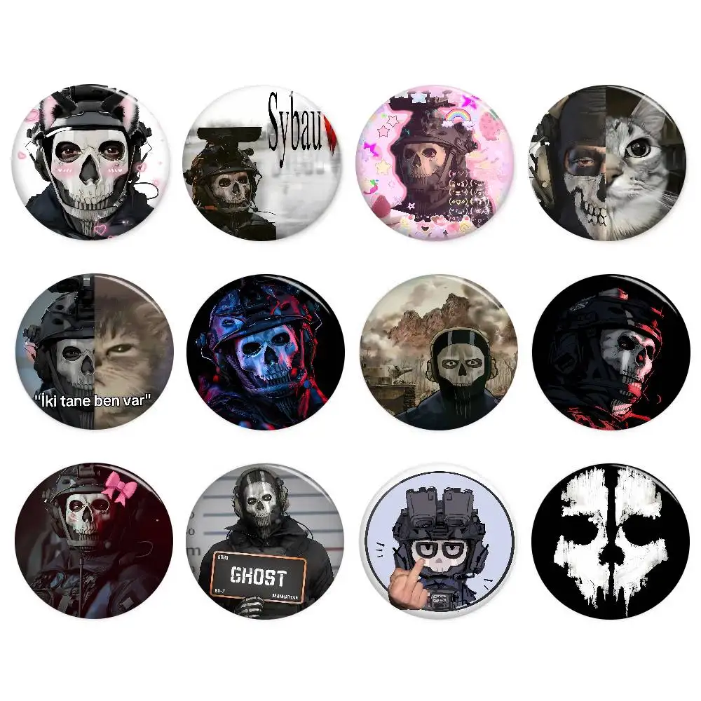 Game Call of Duty 58mm Cute Series Pins Funny Badge Interesting Cartoon Animals Brooches Backpack Clothes Gift Accessory